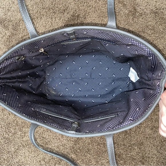 Tru Trussardi Grey/ Cream Tote Bag - Picture 8 of 16
